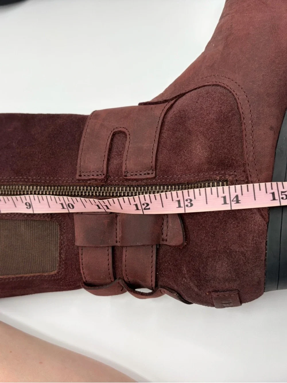 Sorel Lolla Tall II Boots Cattail Burgundy Size 7 Leather Burgundy Buckle Zip Up